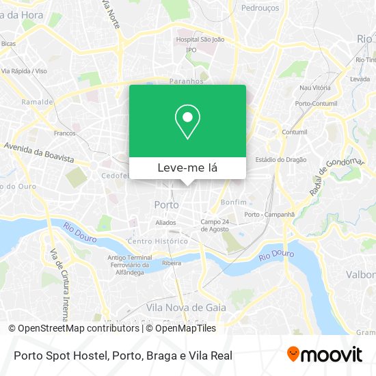 Porto Spot Hostel mapa