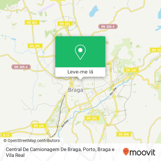 Central De Camionagem De Braga mapa