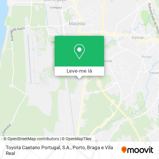 Toyota Caetano Portugal, S.A. mapa