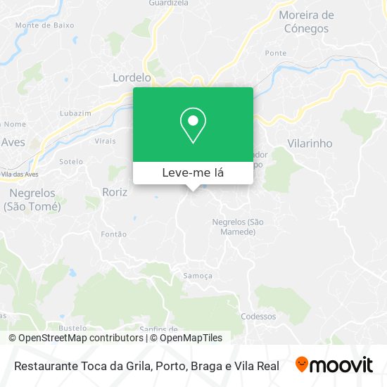 Restaurante Toca da Grila mapa