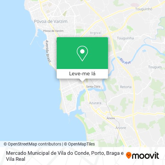Mercado Municipal de Vila do Conde mapa