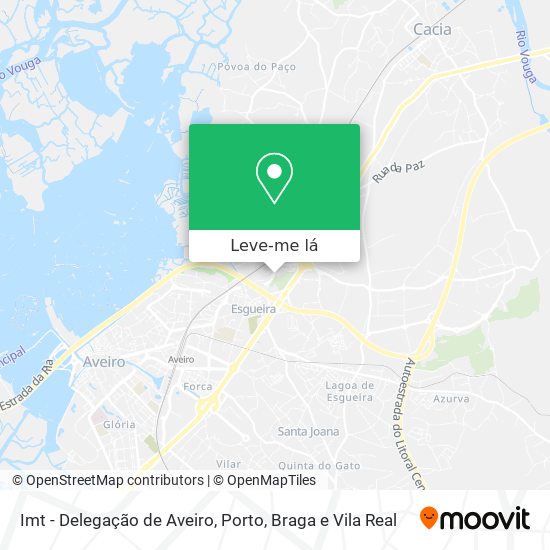 Imt - Delegação de Aveiro mapa