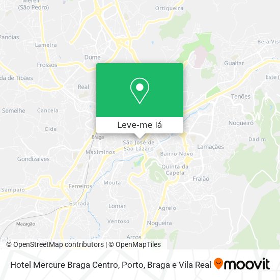 Hotel Mercure Braga Centro mapa