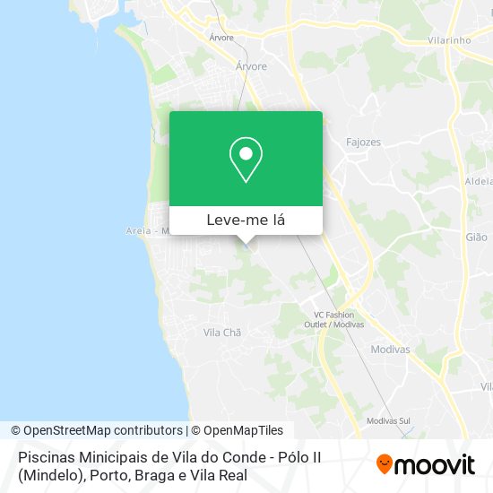 Piscinas Minicipais de Vila do Conde - Pólo II (Mindelo) mapa