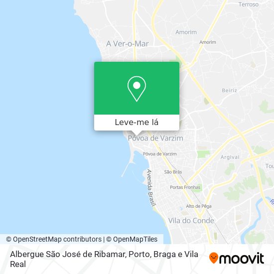 Albergue São José de Ribamar mapa