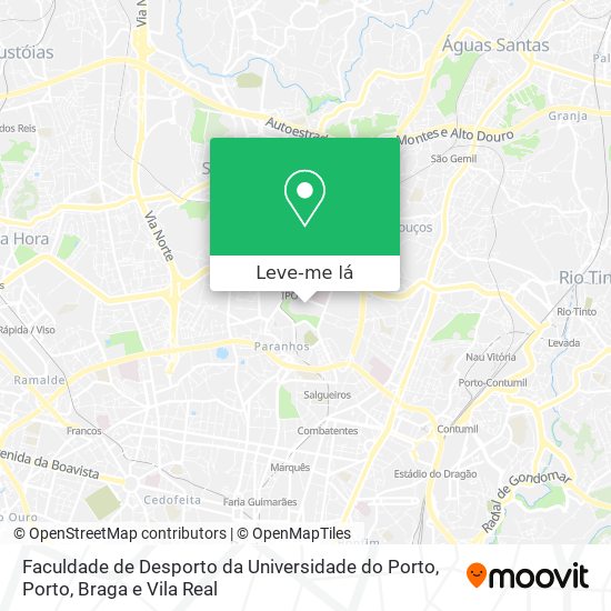 Faculdade de Desporto da Universidade do Porto mapa