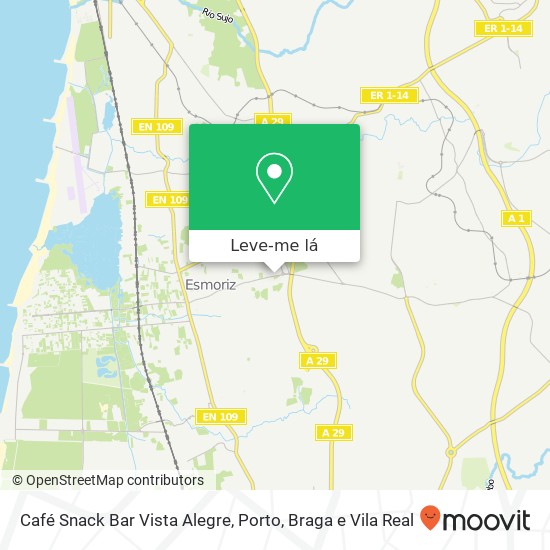Café Snack Bar Vista Alegre mapa