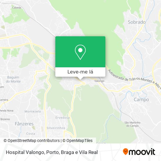 Hospital Valongo mapa