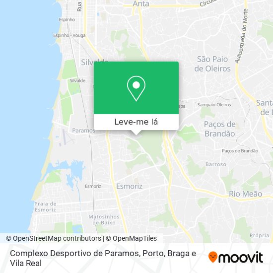 Complexo Desportivo de Paramos mapa