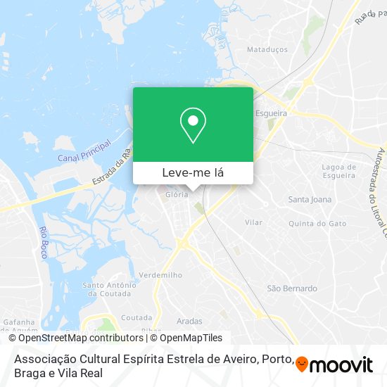 Associação Cultural Espírita Estrela de Aveiro mapa