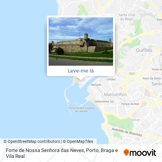 Forte de Nossa Senhora das Neves mapa
