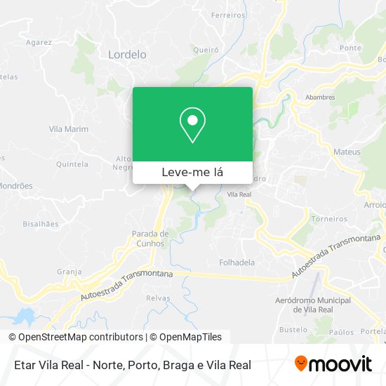 Etar Vila Real - Norte mapa
