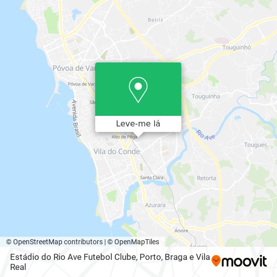 Estádio do Rio Ave Futebol Clube mapa