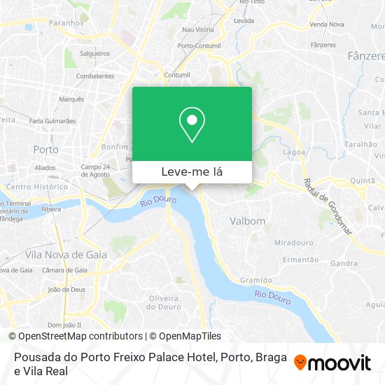 Pousada do Porto Freixo Palace Hotel mapa