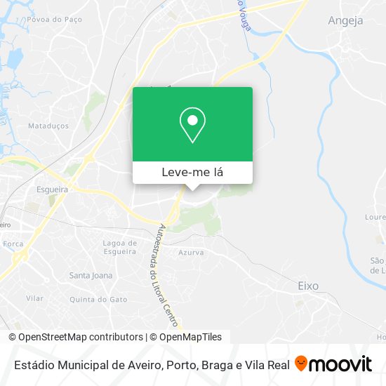 Estádio Municipal de Aveiro mapa
