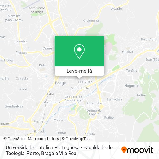 Universidade Católica Portuguesa - Faculdade de Teologia mapa