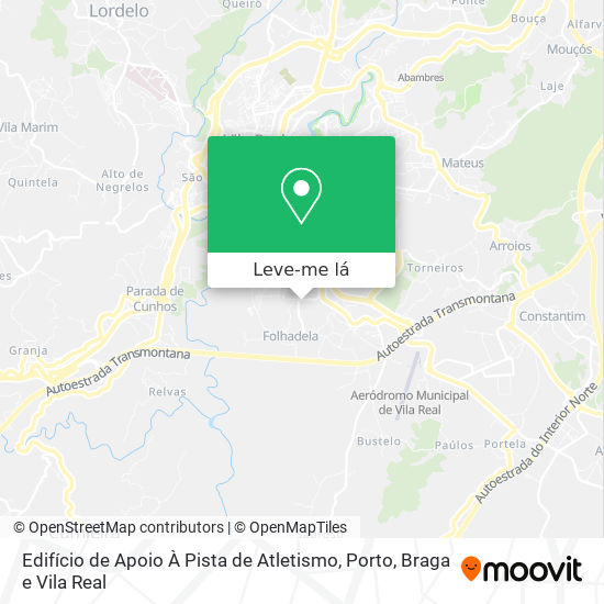 Edifício de Apoio À Pista de Atletismo mapa