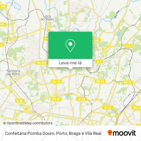 Confeitaria Pomba Douro mapa