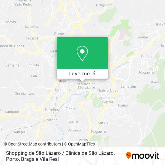 Shopping de São Lázaro / Clínica de São Lázaro mapa