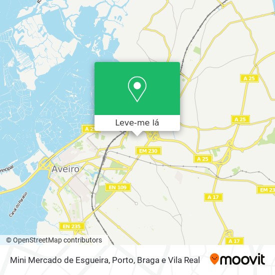 Mini Mercado de Esgueira mapa