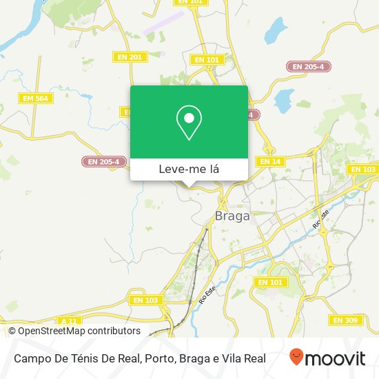 Campo De Ténis De Real mapa
