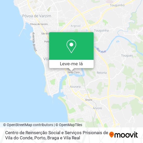 Centro de Reinserção Social e Serviços Prisionais de Vila do Conde mapa