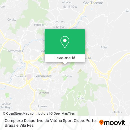 Complexo Desportivo do Vitória Sport Clube mapa