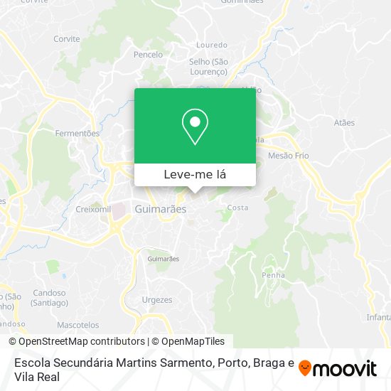 Escola Secundária Martins Sarmento mapa
