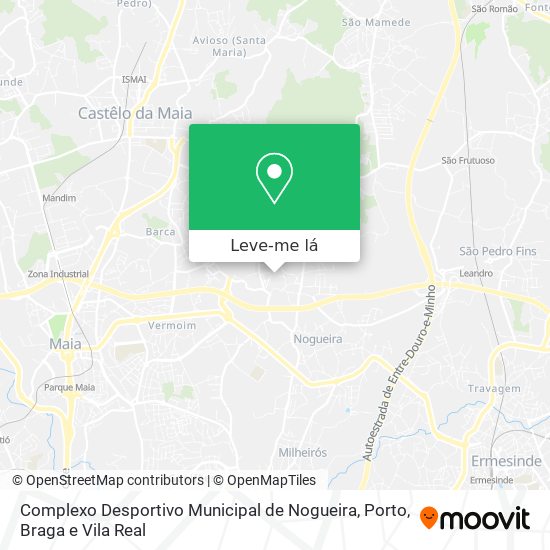 Complexo Desportivo Municipal de Nogueira mapa