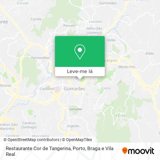 Restaurante Cor de Tangerina mapa