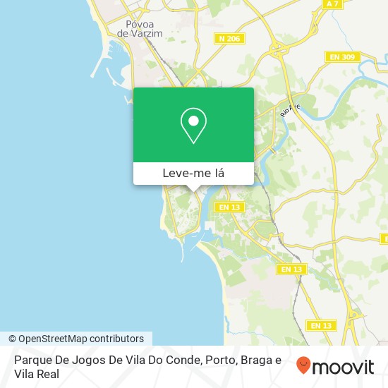 Parque De Jogos De Vila Do Conde mapa