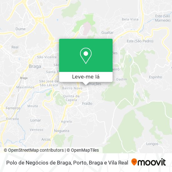 Polo de Negócios de Braga mapa