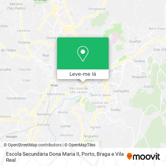 Escola Secundária Dona Maria II mapa