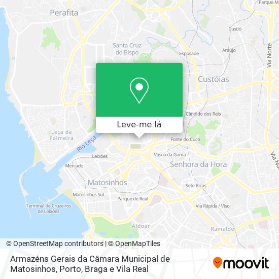 Armazéns Gerais da Câmara Municipal de Matosinhos mapa