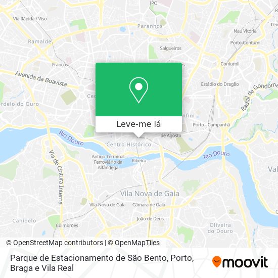 Parque de Estacionamento de São Bento mapa