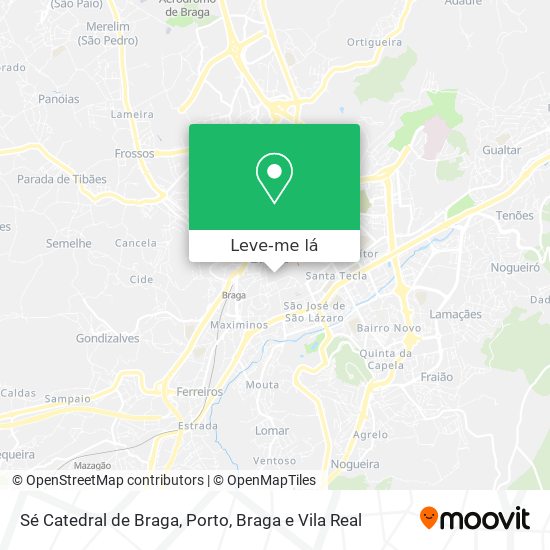 Sé Catedral de Braga mapa