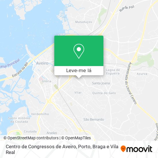 Centro de Congressos de Aveiro mapa