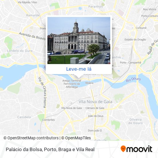 Palácio da Bolsa mapa