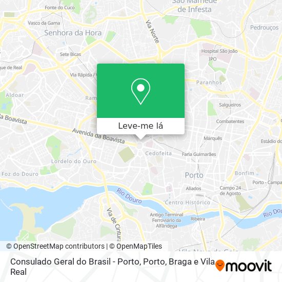 Consulado Geral do Brasil - Porto mapa
