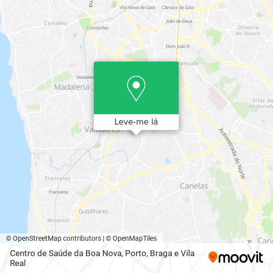 Centro de Saúde da Boa Nova mapa