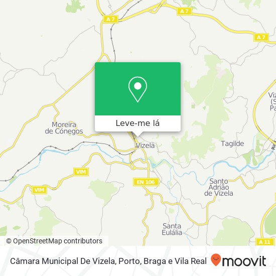 Câmara Municipal De Vizela mapa