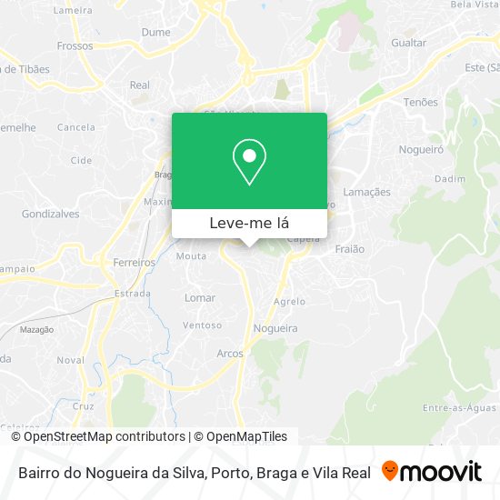 Bairro do Nogueira da Silva mapa