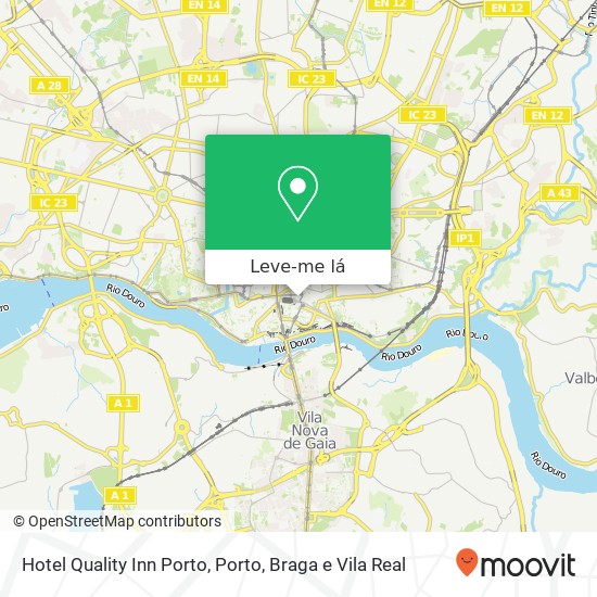 Hotel Quality Inn Porto mapa