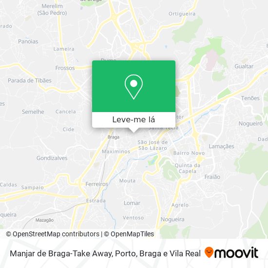 Manjar de Braga-Take Away mapa