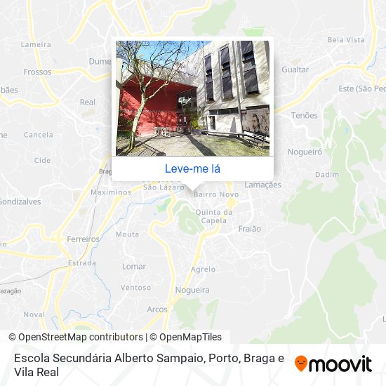 Escola Secundária Alberto Sampaio mapa