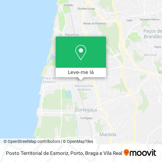 Posto Territorial de Esmoriz mapa