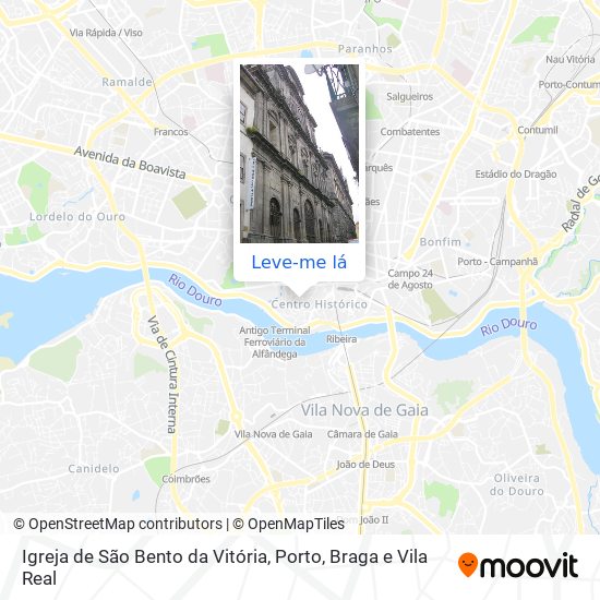 Igreja de São Bento da Vitória mapa