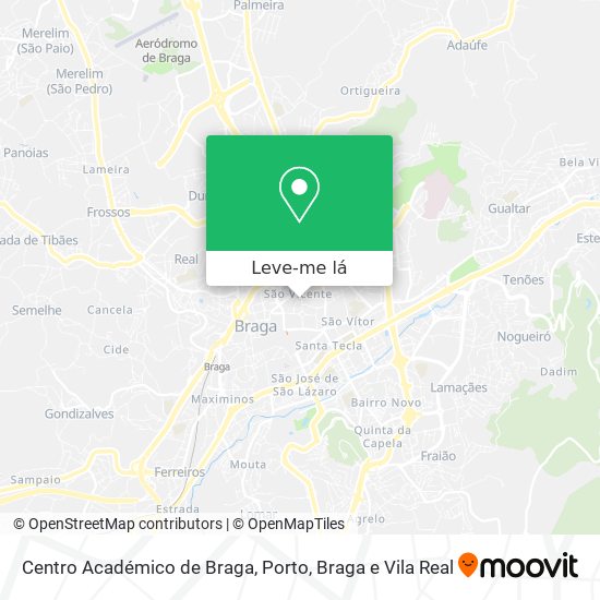 Centro Académico de Braga mapa