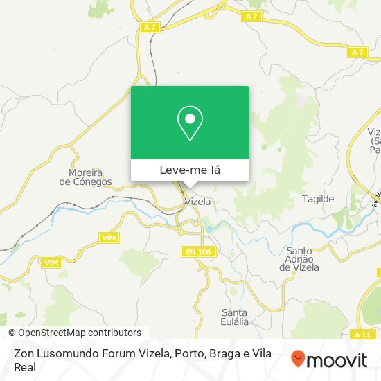 Zon Lusomundo Forum Vizela mapa
