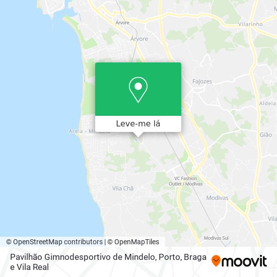 Pavilhão Gimnodesportivo de Mindelo mapa